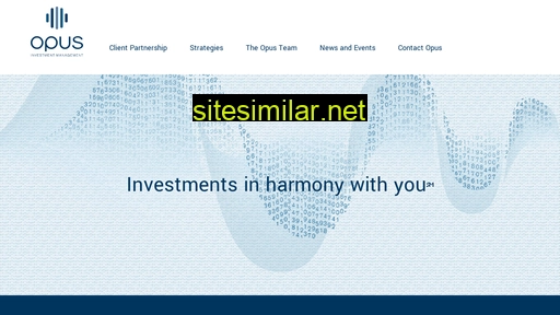 Opusinvestment similar sites