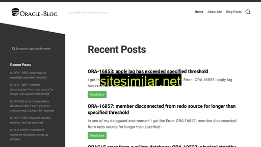 Oracle-blog similar sites