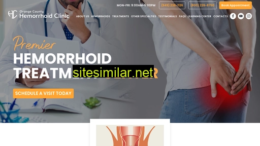 orangecountyhemorrhoidclinic.com alternative sites