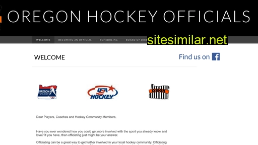 oregonhockeyofficials.com alternative sites