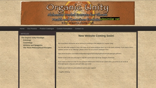 Organic-unity similar sites