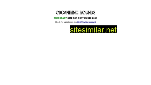 organisingsounds.com alternative sites