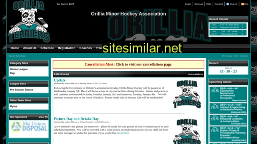 orilliahockey.com alternative sites