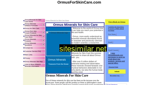 ormusforskincare.com alternative sites