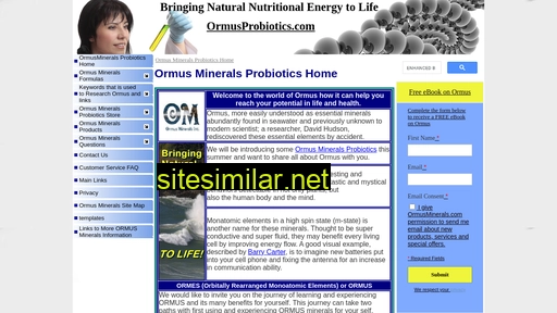 ormusprobiotics.com alternative sites