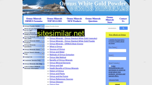 ormuswhitegoldpowder.com alternative sites