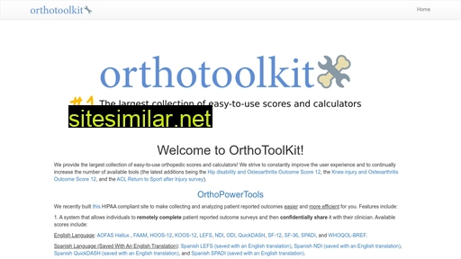 orthotoolkit.com alternative sites