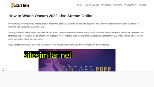 Oscarstime similar sites