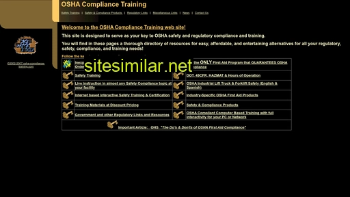 Osha-compliance-training similar sites