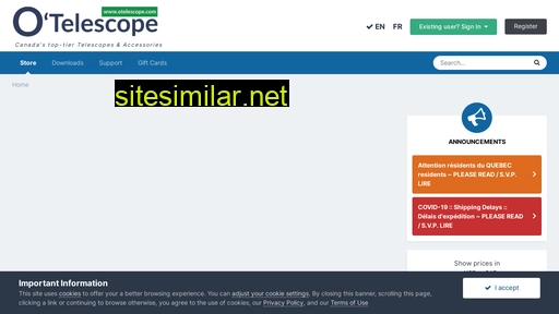 otelescope.com alternative sites