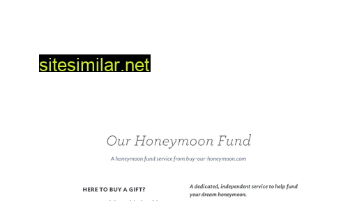 Our-honeymoon-fund similar sites