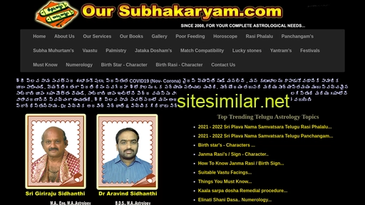 oursubhakaryam.com alternative sites