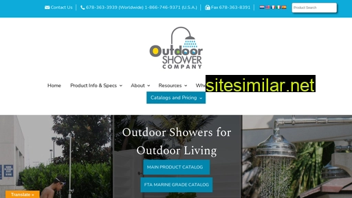 outdoorshowerco.com alternative sites