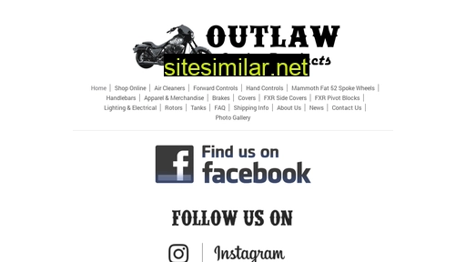 Outlawcycleproducts similar sites