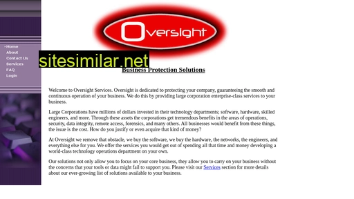 Oversightservices similar sites