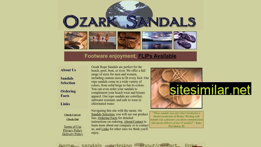 ozarksandals.com alternative sites