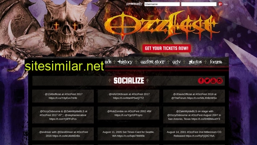 ozzfest.com alternative sites