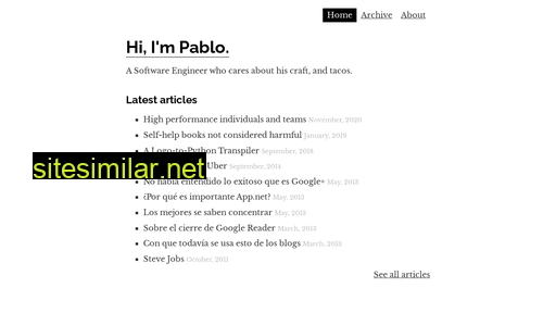 pablasso.com alternative sites