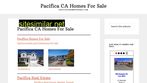 Pacificacahomesforsale similar sites