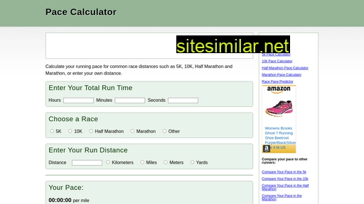 pace-calculator.com alternative sites