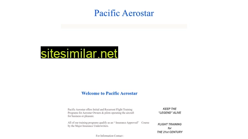 pacific-aerostar.com alternative sites