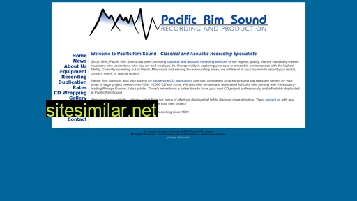 Pacificrimsound similar sites