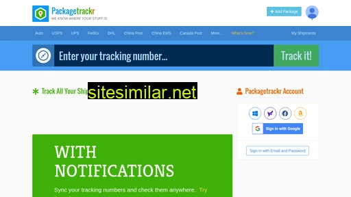 packagetrackr.com alternative sites