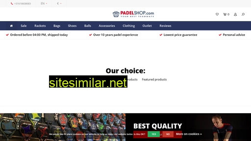 padelshop.com alternative sites