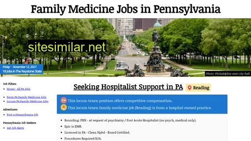 Pafamilymedicinejobs similar sites
