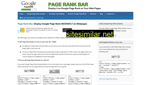 Pagerankbar similar sites