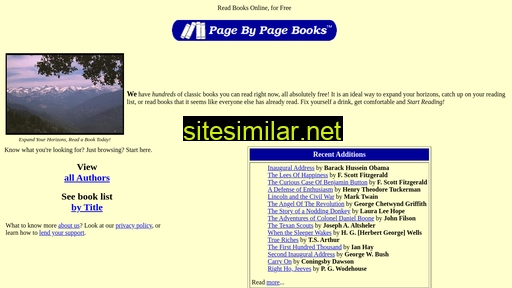Pagebypagebooks similar sites