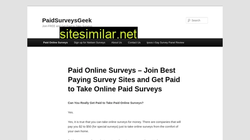 paidsurveysgeek.com alternative sites