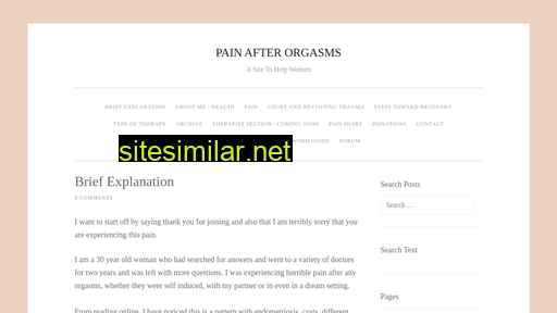 painafterorgasms.com alternative sites