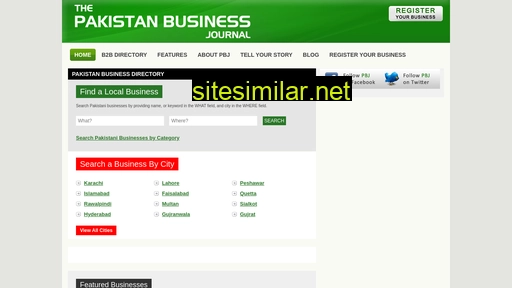 pakistanbusinessjournal.com alternative sites