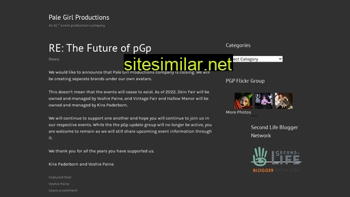 palegirlproductions.com alternative sites