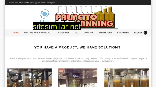 palmettocanning.com alternative sites