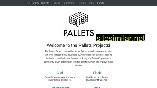 palletsprojects.com alternative sites