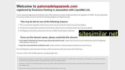 palomadelapazweb.com alternative sites