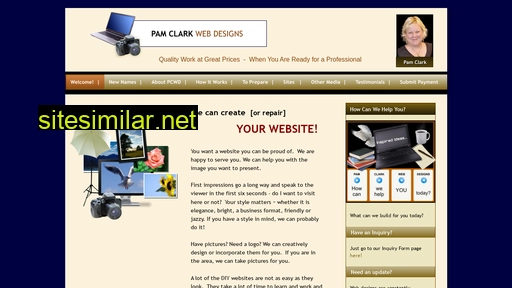 Pamclarkwebdesigns similar sites