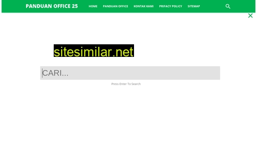 Panduanoffice25 similar sites
