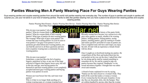 Pantieswearingmen similar sites
