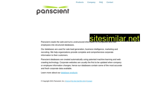 panscient.com alternative sites