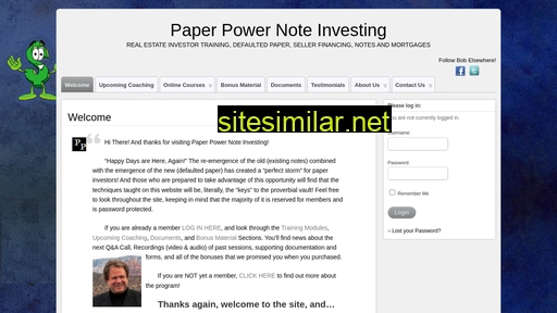 Paperpowernoteinvesting similar sites
