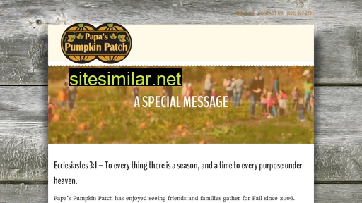 papaspumpkinpatchks.com alternative sites