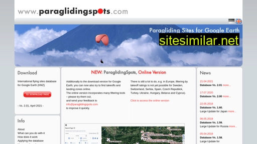 paraglidingspots.com alternative sites