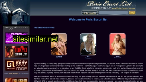 paris-escort-list.com alternative sites