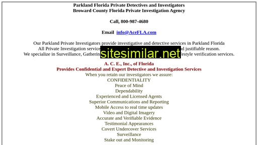 Parklandprivateinvestigator similar sites