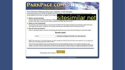 parkpage.com alternative sites