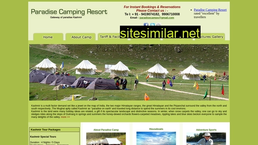 paradisecampingresorts.com alternative sites