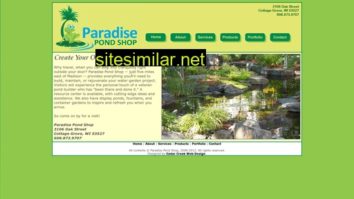 paradisepondshop.com alternative sites